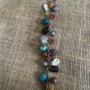 Silpada sterling silver and multi stone bracelet